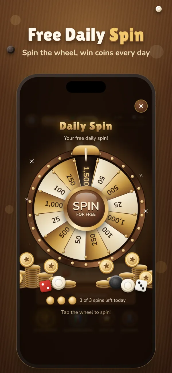 Free Daily Spin: spin the wheel and win coins every day