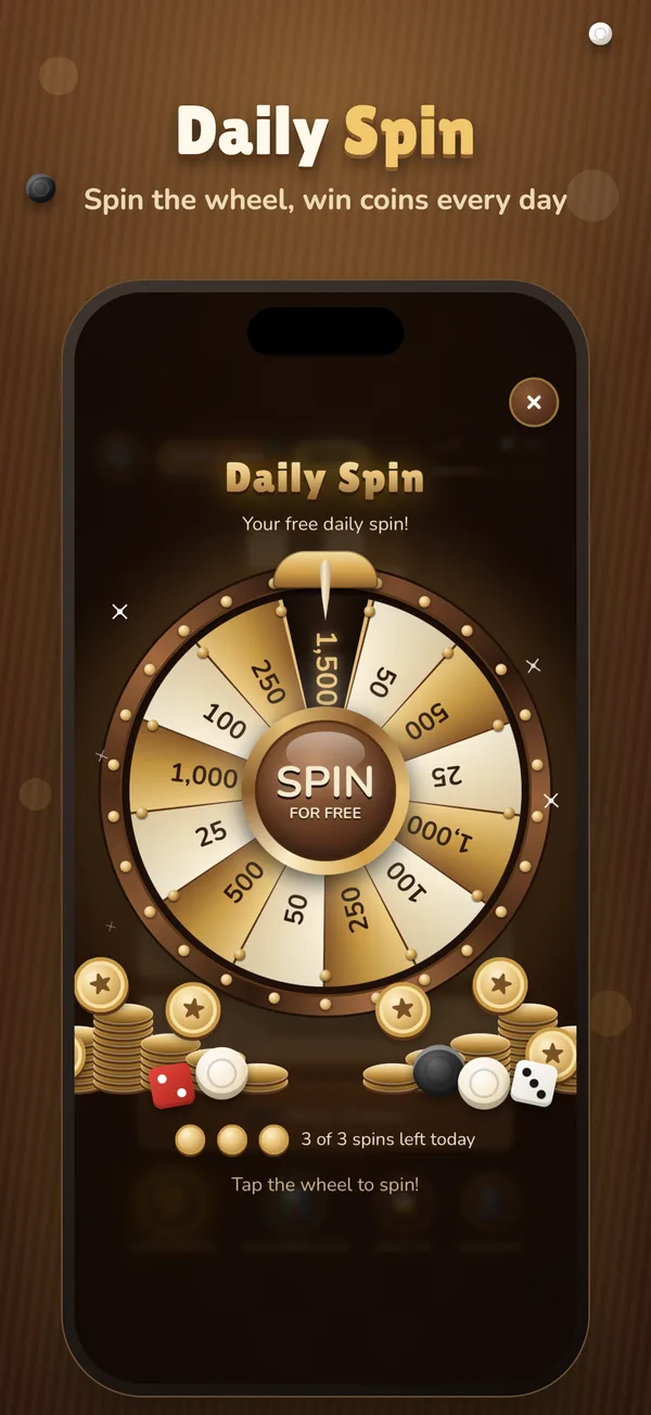 Daily Spin: spin the wheel and win coins every day