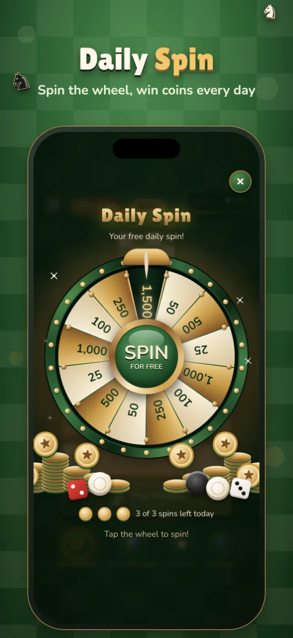 Daily Spin: spin the wheel and win coins every day